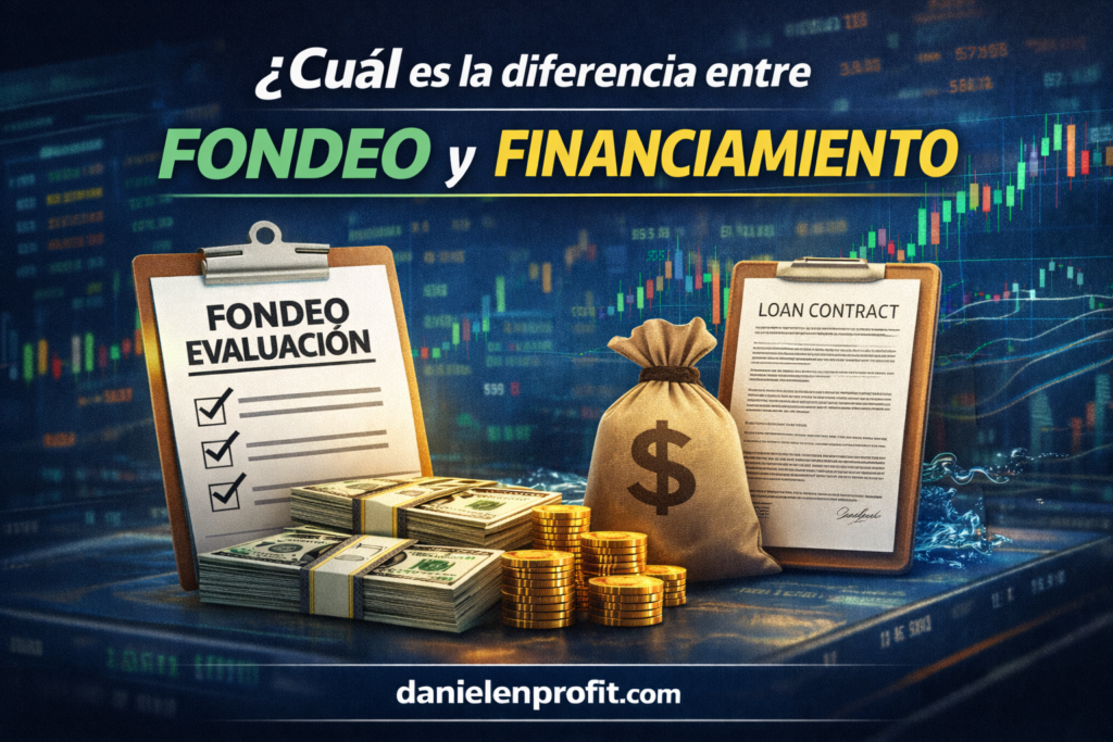 diferencia entre fondeo y financiamiento en trading EN DANIEL EN PROFIT